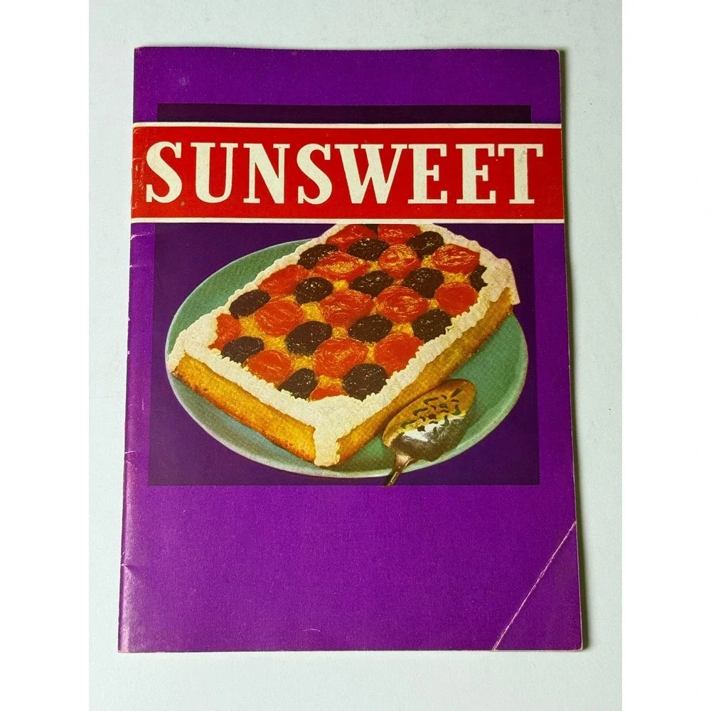 Vintage Sunsweet Recipe Booklet Dried Fruit Cooking‎ Baking Advertising Pamphlet